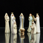 Christmas Nativity Figures Set made of resin