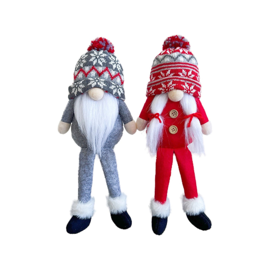 Christmas Elf with Long Legs, Textile Mix