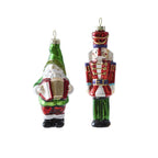 Glass Christmas tree ornaments, hand-painted, various designs