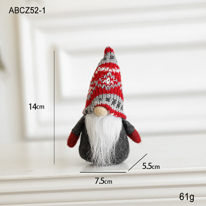 Christmas gnome, fabric hanging figure