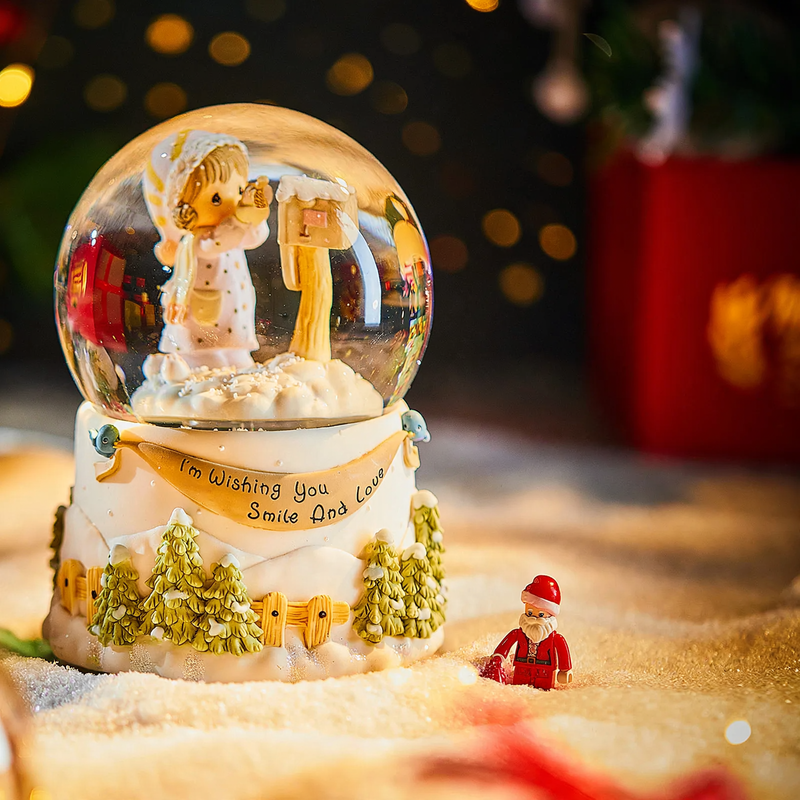 Music box with girl motif