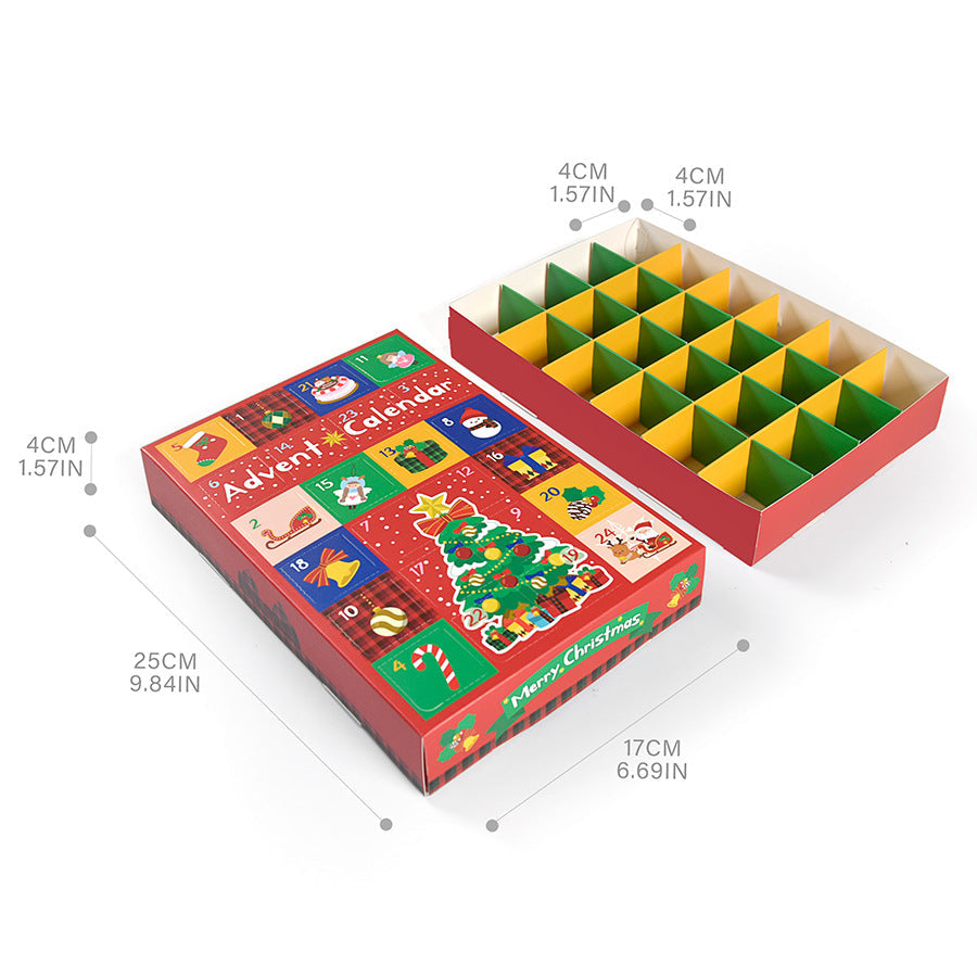 DIY Advent Calendar Box with 24 Compartments for Surprises
