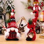 Christmas elf figure with knitted hat, standing