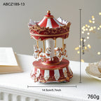 Christmas music box made of synthetic resin