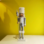 Wooden Christmas Nutcracker, 38 cm, festive decoration