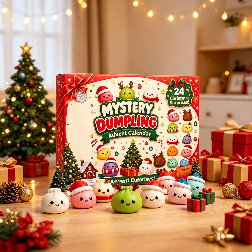 Christmas Advent Calendar with 24 Squeeze Toys