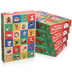 Empty 24-compartment Christmas box for Advent calendar