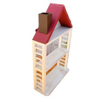Decorative wooden Christmas house in two sizes
