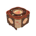 Decorative wooden music box to assemble