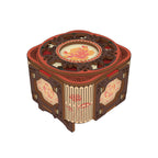 Decorative wooden music box to assemble