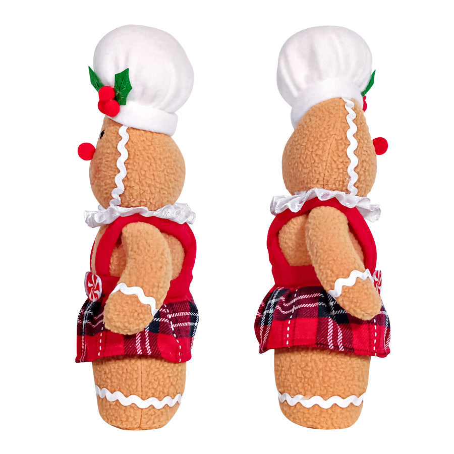 Christmas fabric figure, gingerbread man or gnome