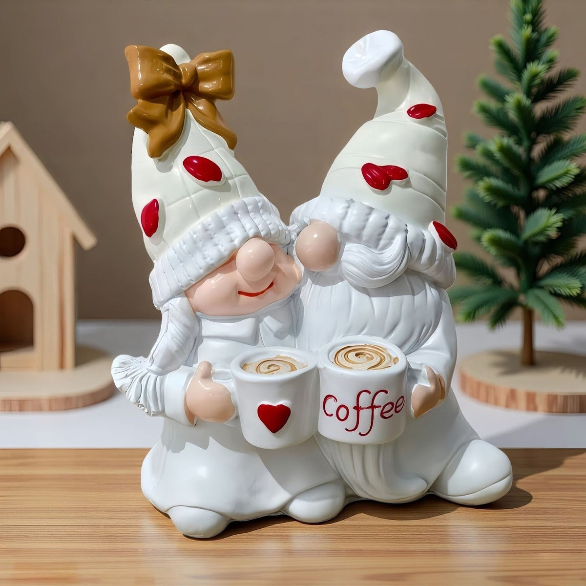 Christmas Elf Pair made of Resin
