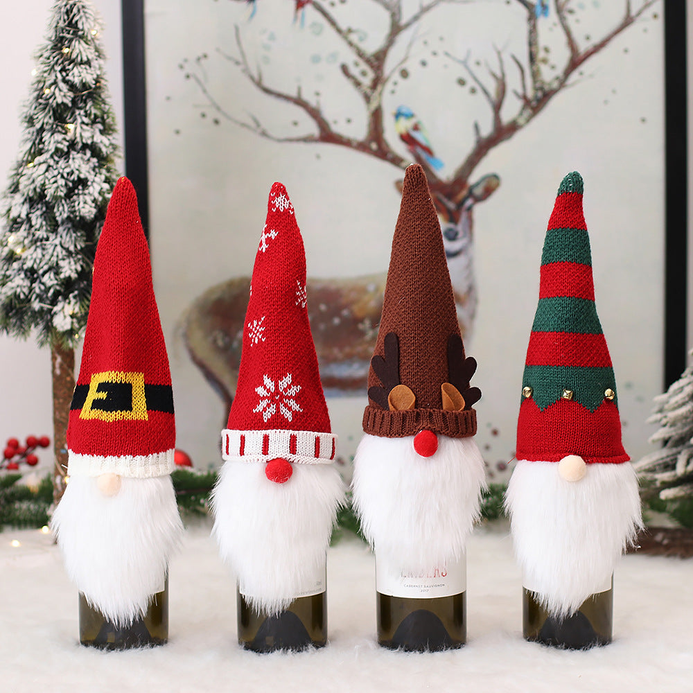 Christmas Elf Bottle Cover, Polyester