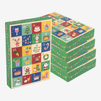Christmas Advent Calendar Boxes, 24 compartments, set of 5