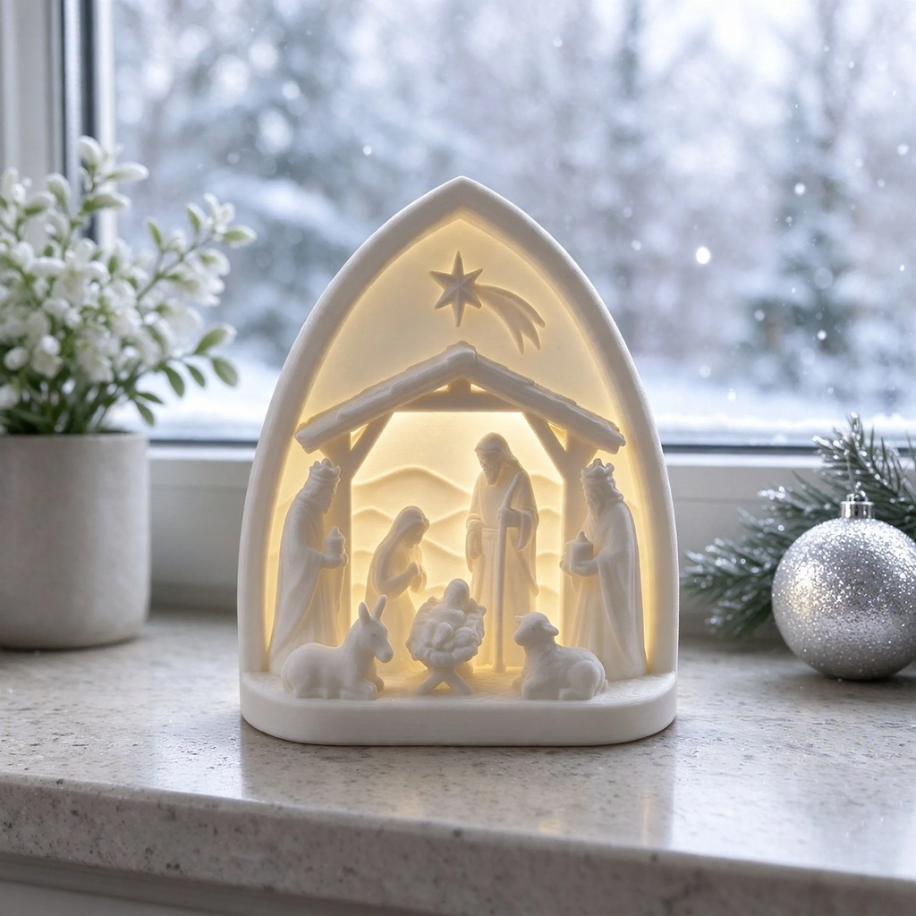 Nativity Scene Decoration Set, 3D Print