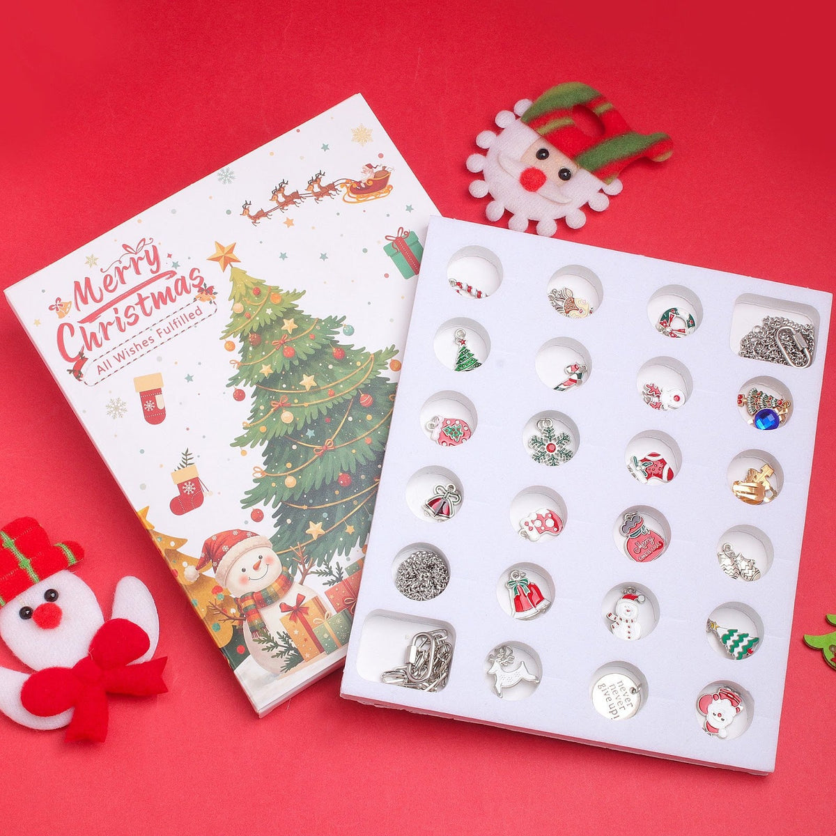 Christmas Advent Calendar with DIY Jewelry Set