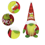 Christmas Elf Figure in Grinch Style