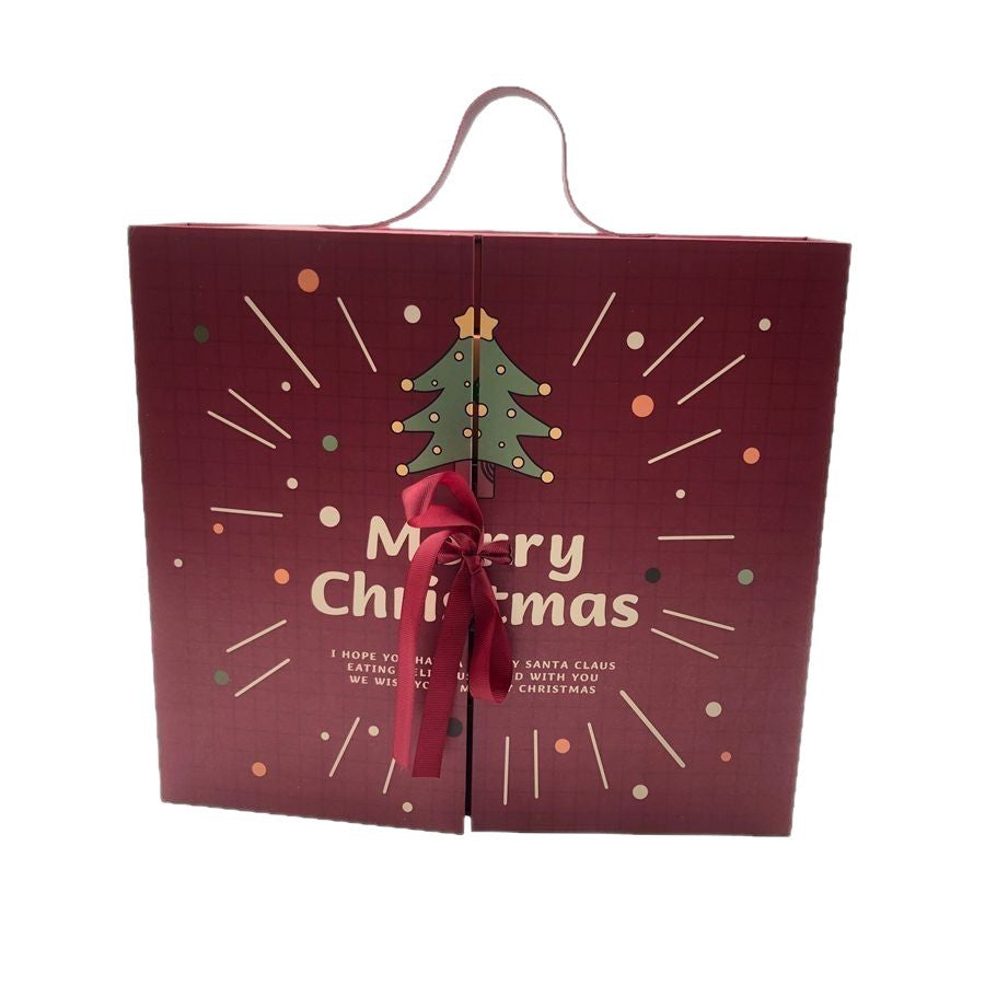 Christmas Advent Calendar Gift Box with Double Door