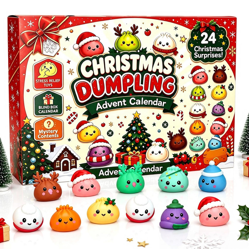 Christmas Advent Calendar with 24 Anti-Stress Figures
