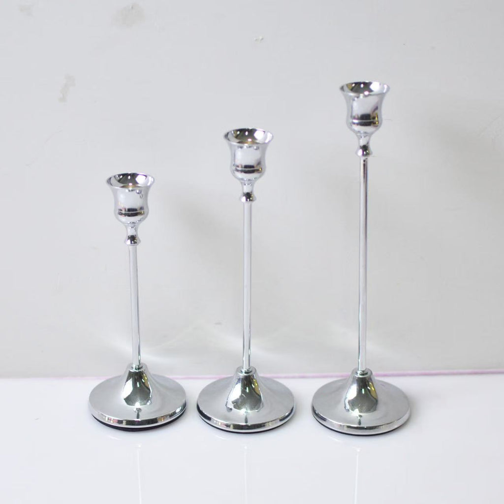 Decorative iron candle holder, ginkgo leaf design