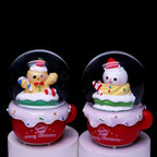 Mini snow globe in dessert cup design