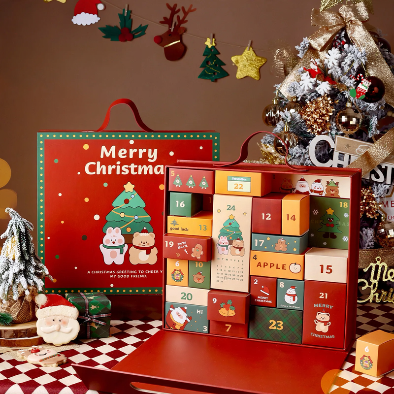 Christmas Countdown Gift Box, 24 Compartments