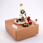 Music box made of beech wood