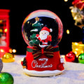 Christmas glass ball musical box with light