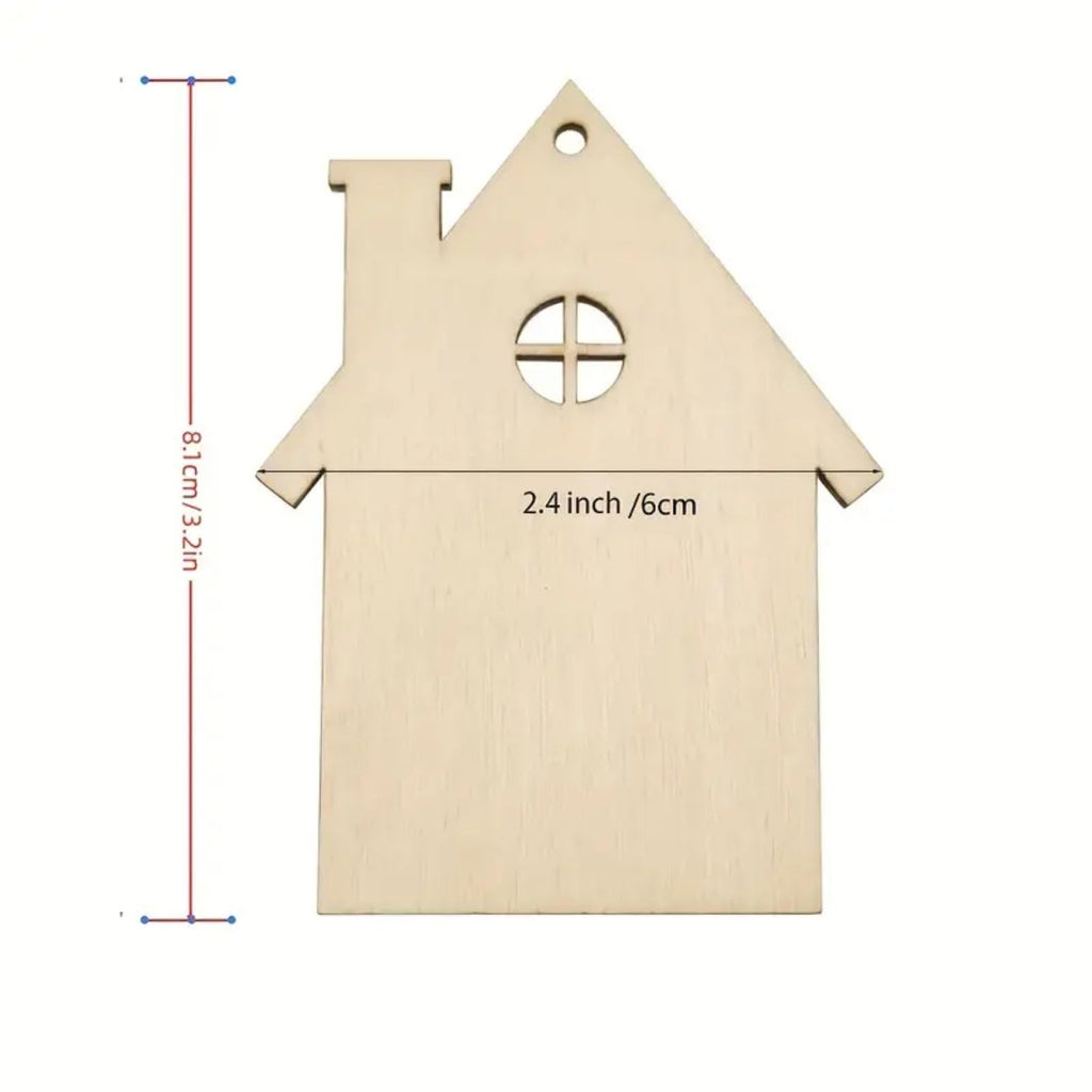 Wooden hut decoration, perforated design