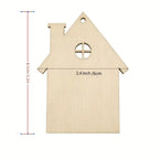 Wooden hut decoration, perforated design