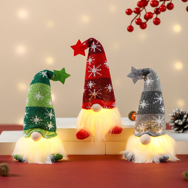 Christmas Elf Figure with LED Lighting and Star Hat