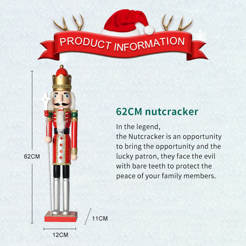 Large Nutcracker Soldier, 62 cm, Wood