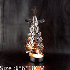Rotating candle holder made of copper