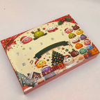 Advent calendar with 24 squishy figures in fruit and vegetable shapes