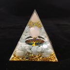 Decorative pyramid sculpture, acrylic resin, 6 cm