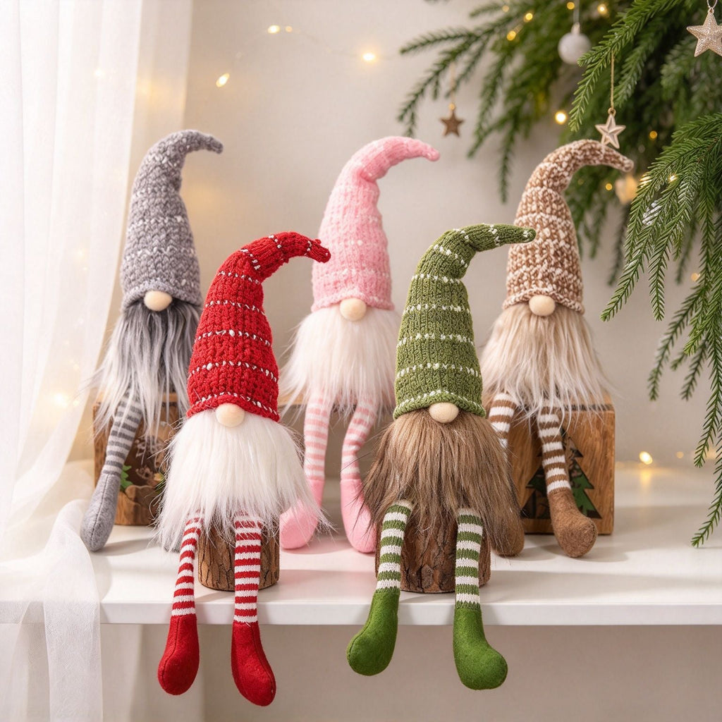 Christmas elf with long legs, fabric