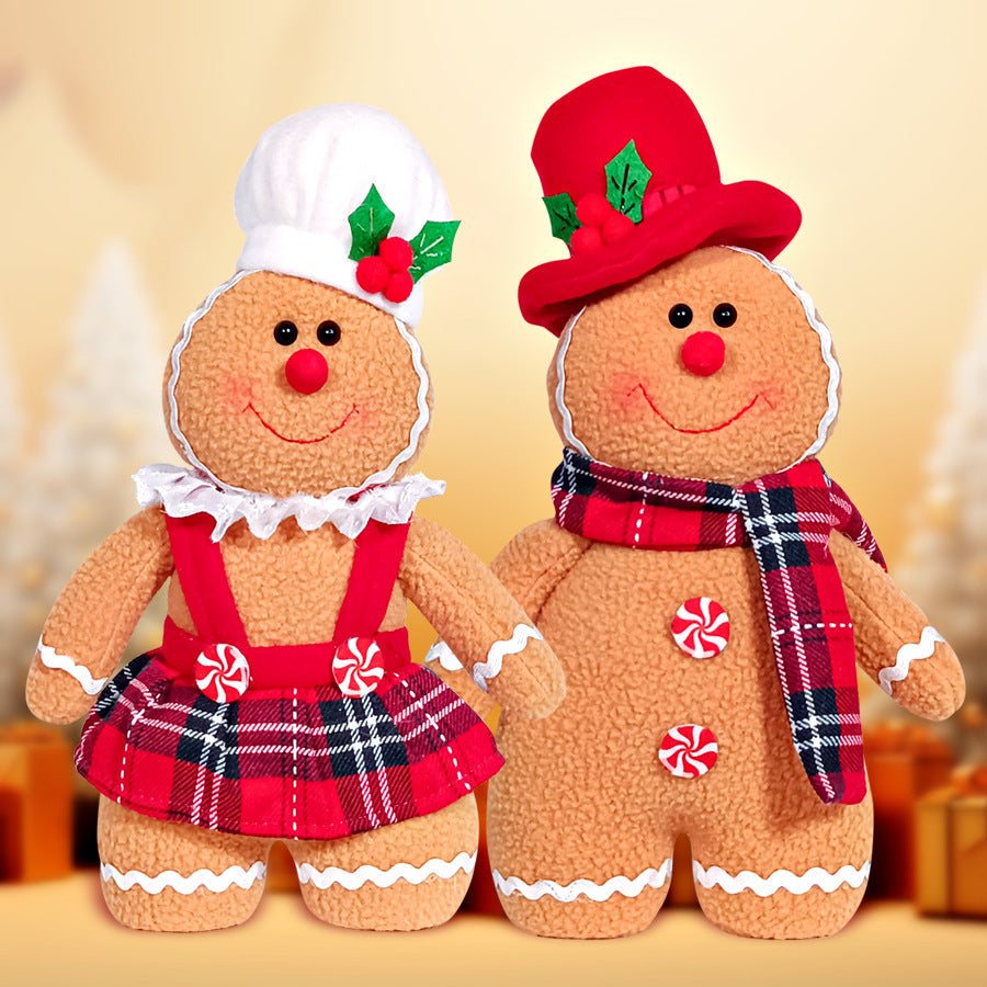 Christmas fabric figure, gingerbread man or gnome