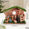 Christmas crib decoration with figures