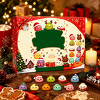 Christmas Advent Calendar with 24 Squeeze Toys