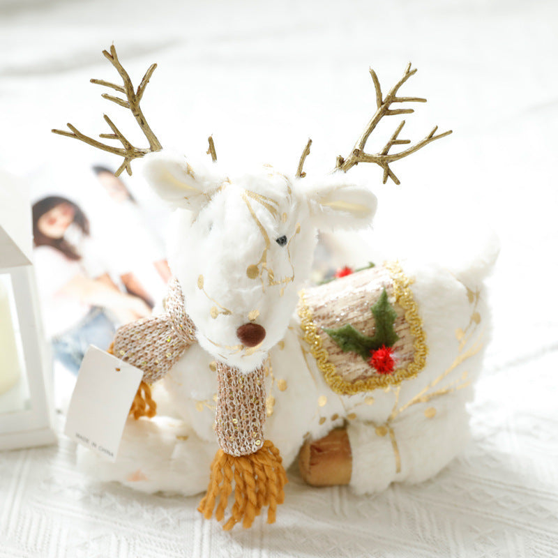Christmas gnome and snowman decoration figure, fabric