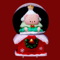 Mini snow globe with light effect