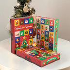 Empty 24-compartment Christmas box for Advent calendar