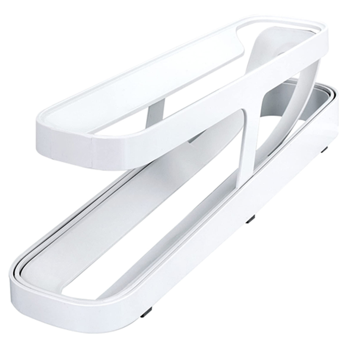 Automatic Scrolling Egg Rack Holder Storage Box with Gravity-Fed Dispensing