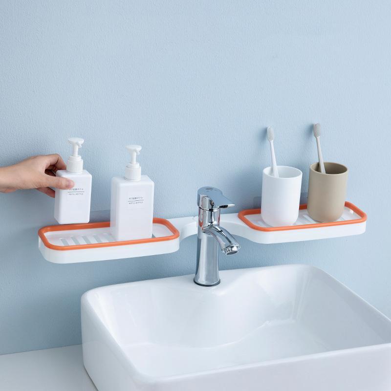 Rotating Bathroom Corner Shelf with Tool-Free Installation and 7 kg Capacity