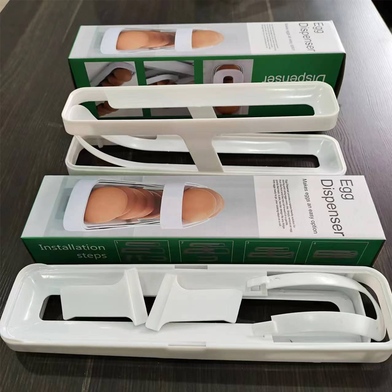 Automatic Scrolling Egg Rack Holder Storage Box with Gravity-Fed Dispensing