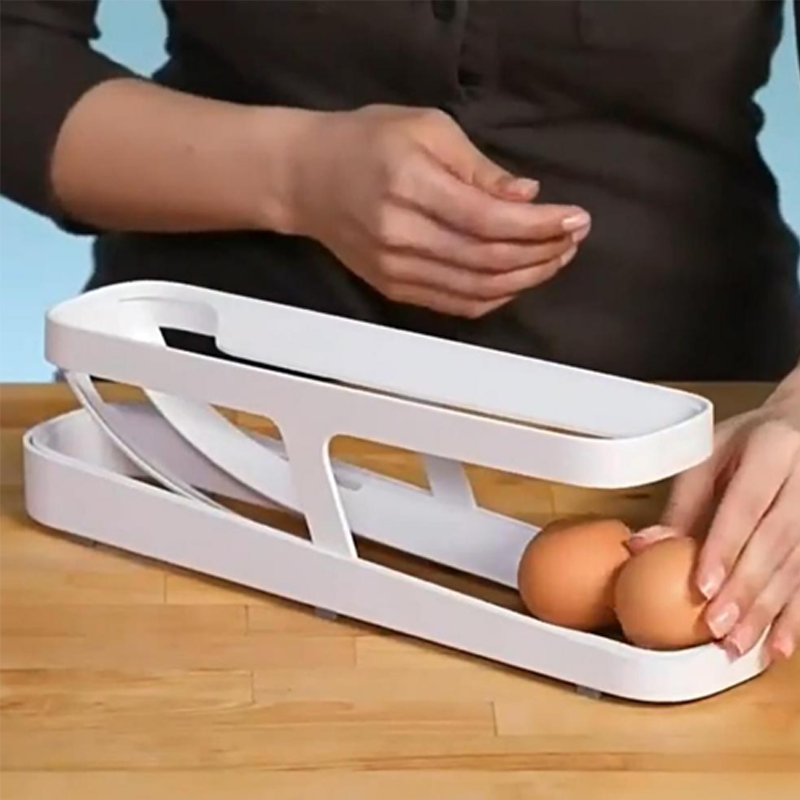 Automatic Scroll Egg Holder Storage Box