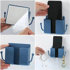 Wall mount for phone & remote control – Practical 2-in-1 organizer