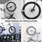 Wall-mounted holder for road & mountain bike storage
