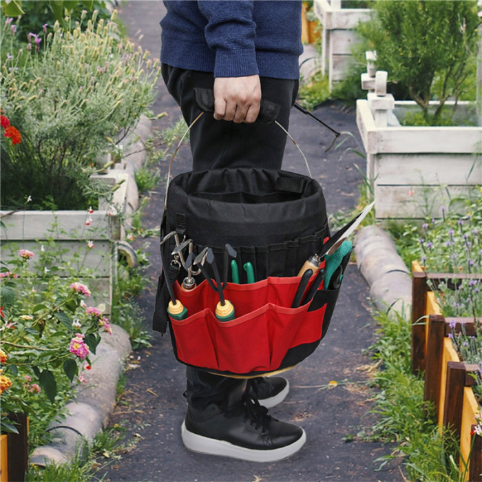 Zevolim| 42-Pocket Multifunctional Garden Tool Storage Bag – Large Storage for Tools