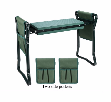 Zevolim| Garden Stool with Bag – Collapsible Seat and Workspace for Gardening